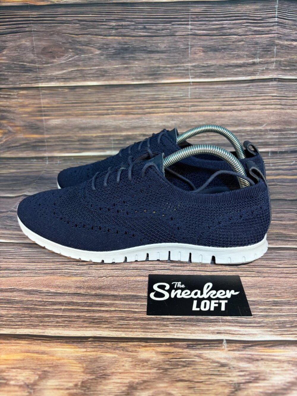 Cole Haan Zerogrand Stitchlite Oxford Navy Blue Knit Women's Shoes Size 10.5 - Picture 3 of 8